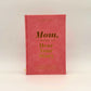 Mom Memory Journal Leather Bound - Rose Heirloom Edition | "Mom, I Want To Hear Your Story" Premium Gift