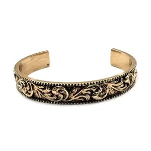 Western Etched Cuff Bracelet | Boho Jewelry for Women