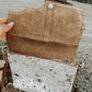 Georgia Cowhide Tooled Leather Fringe Crossbody Purse