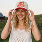 "God's Country" Two-Tone Trucker Hat for Women | Faith & Country Baseball Cap