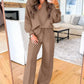 Dark Khaki Women's Lounge Set | Matching Loungewear Set