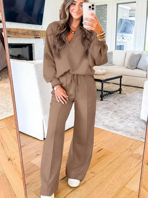 Dark Khaki Women's Lounge Set | Matching Loungewear Set