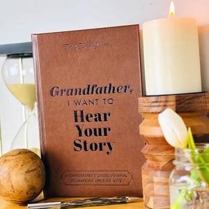 Grandpa Memory Journal Leather Bound | Hear Your Story Heirloom Gift
