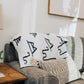Western Brand Throw Blanket | Soft Black & White Cattle Pattern 4'x6'