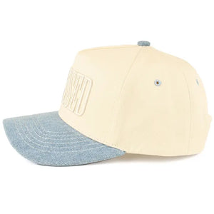 "Blessed" Embroidered Two-Tone Trucker Hat for Women | Faith & Country Cap