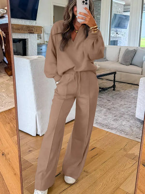 Dark Khaki Women's Lounge Set | Matching Loungewear Set