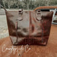 Cowhide Leather Tote Bag | Genuine Leather Western Purse