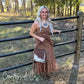 Georgia Cowhide Tooled Leather Fringe Crossbody Purse
