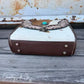 Driftwood Cowhide Crossbody Purse | Tooled Leather Western Bag