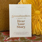 Grandma Memory Journal Linen Bound - Heirloom Edition | "Grandmother, I Want To Hear Your Story" Premium Gift