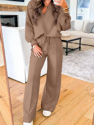 Dark Khaki Women's Lounge Set | Matching Loungewear Set