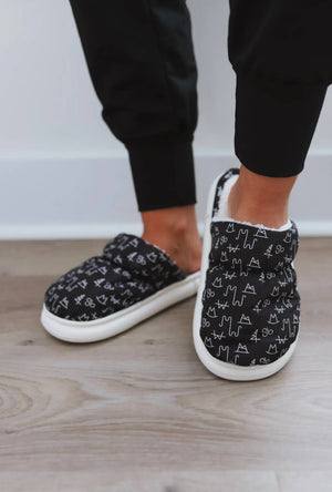 Western Women's Memory Foam Slippers | Brand Pattern | Non-Slip