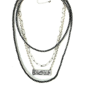 Layered Navajo Bead Necklace | Western Jewelry for Women