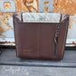 Driftwood Cowhide Crossbody Purse | Tooled Leather Western Bag