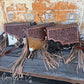Georgia Cowhide Tooled Leather Fringe Crossbody Purse