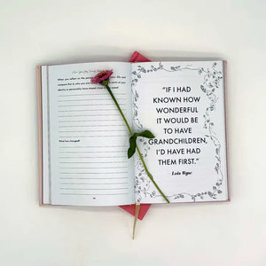Mom Memory Journal | Leather Bound Rose Heirloom | Hear Your Story