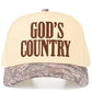"God's Country" Two-Tone Trucker Hat for Women | Faith & Country Baseball Cap