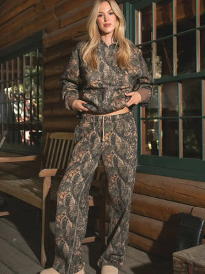 Classic Camo Wide Leg Sweatpants