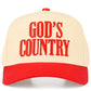"God's Country" Two-Tone Trucker Hat for Women | Faith & Country Baseball Cap