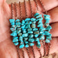 Turquoise and Copper Bar Necklace