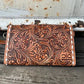 Stampede Tooled Leather Crossbody Purse | Detachable Strap