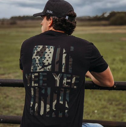 Ol' Glory Camo Tee | Men's American Flag Graphic T-Shirt