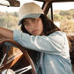 "Blessed" Embroidered Two-Tone Trucker Hat for Women | Faith & Country Cap